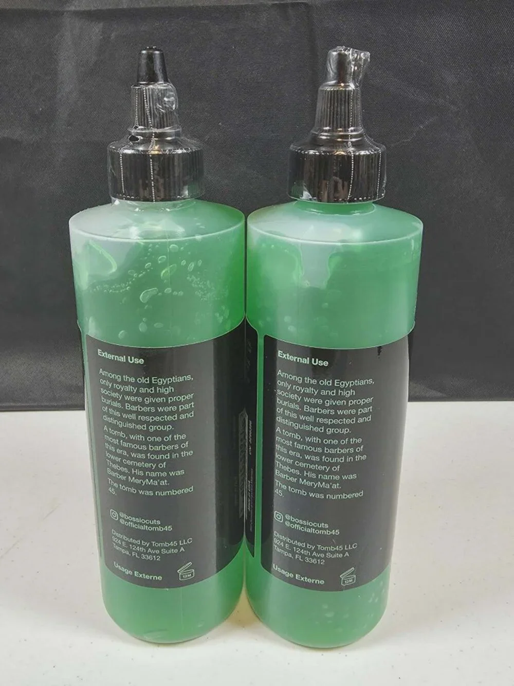 TOMB 45 SHAVE GEL BY BARBER FOR BARBERS NEW SEALED 2 - 8 FL. OZ. BOTTLES